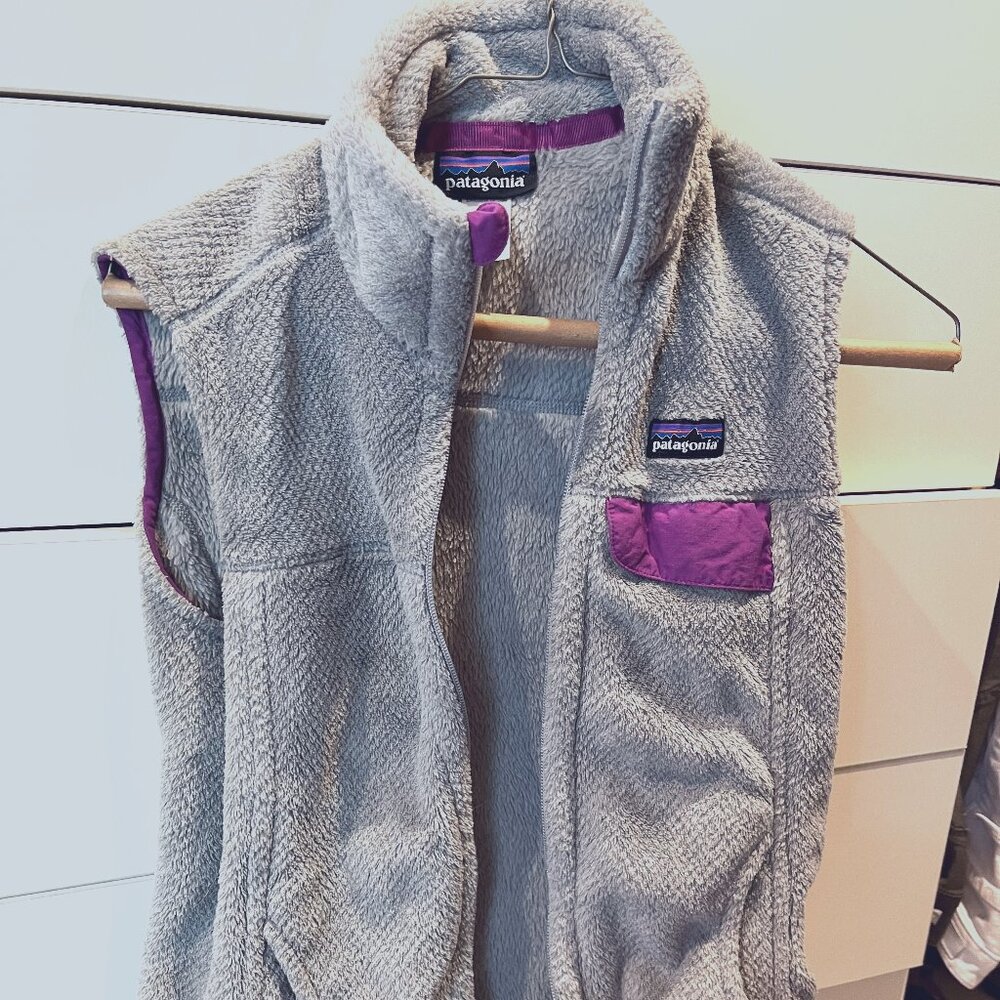 Patagonia Polartec Thermal Pro Re-Tool Snap Vest SMALL GREY